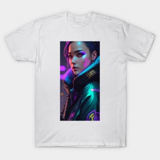 Cyberpunk Nights Girl Tee! T-Shirt